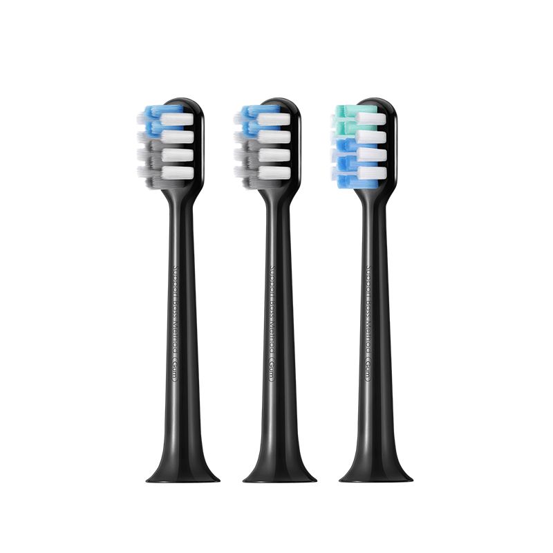 Насадка для электрической зубной щетки DR.BEI Sonic Electric Toothbrush BY-V12 Head Черная 3шт