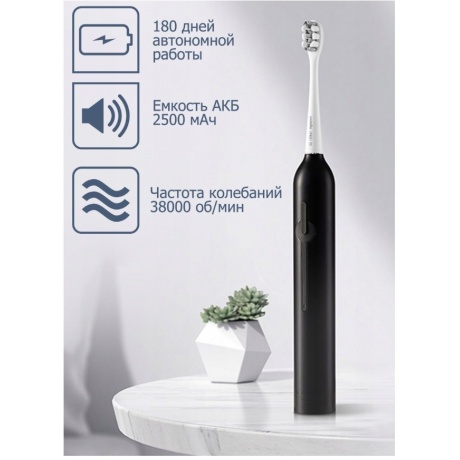 Электрическая зубная щетка Usmile P1 (черная) - фото 9