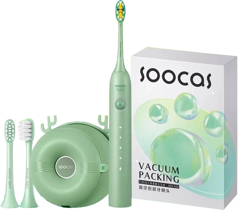 Электрическая зубная щетка Soocas D3, Зеленая