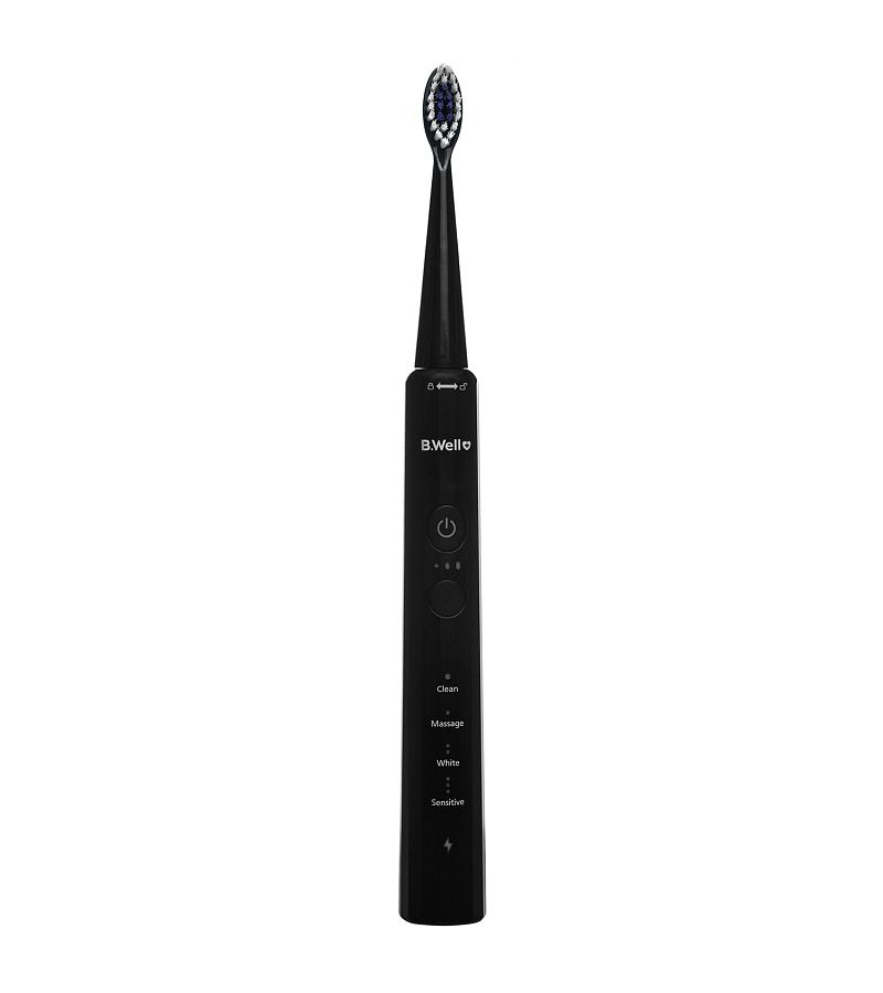 Электрическая звуковая зубная щетка, модель MED-870 (Черная) - фото 1