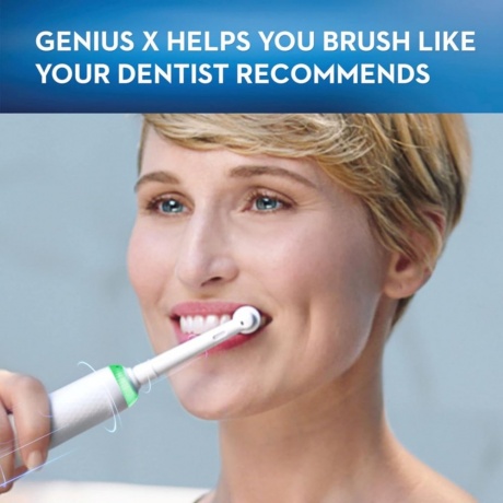 Электрическая зубная щетка Braun Toothbrush Genius X 20000 White box - фото 11