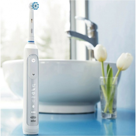 Электрическая зубная щетка Braun Toothbrush Genius X 20000 White box - фото 9