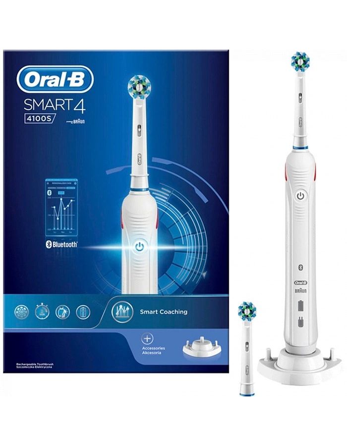 Электрическая зубная щетка Braun Toothbrush Smart 4100 Sensitive - фото 1