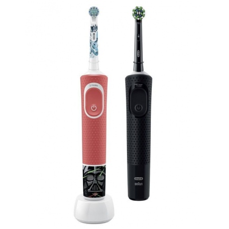 Комплект электрических зубных щеток Braun Toothbrush D103 Black + D100 Star Wars - фото 3