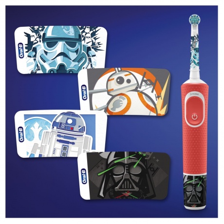 Комплект электрических зубных щеток Braun Toothbrush D103 Black + D100 Star Wars - фото 4