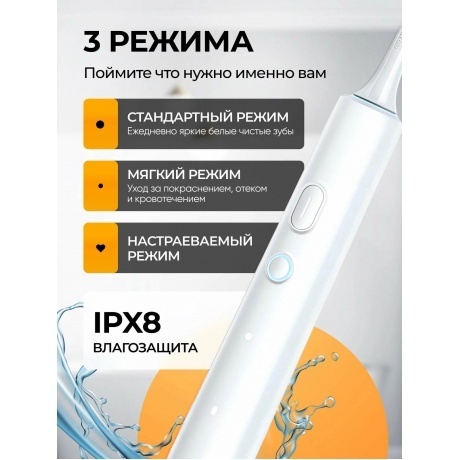 Электрическая зубная щетка Xiaomi Smart Electric Toothbrush T501 (белая) - фото 15