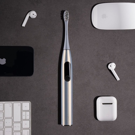 Электрическая зубная щетка Oclean X Pro Digital (Серебрянный) - фото 13