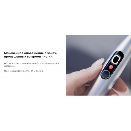 Электрическая зубная щетка Oclean X Pro Digital (Серебрянный) - фото 19