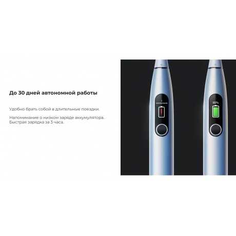 Электрическая зубная щетка Oclean X Pro Digital (Серебрянный) - фото 21