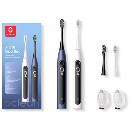 Электрическая зубная щетка Комплект Oclean X Lite Duo Set (Серый...