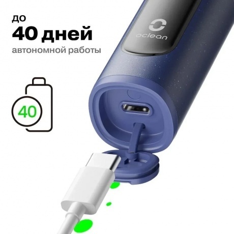 Электрическая зубная щетка Oclean X Lite (Темно-синий) - фото 8