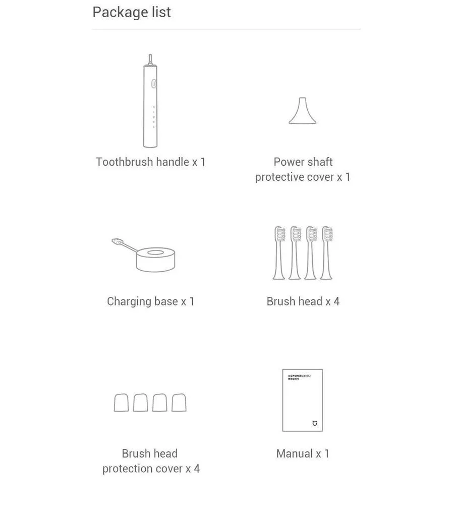 Зубная электрощетка Xiaomi Electric Toothbrush T302 (Dark Blue) - фото 19