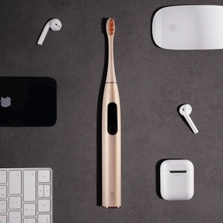 Электрическая зубная щетка Oclean X Pro Digital (Золотой) - фото 12