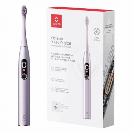 Электрическая зубная щетка Oclean X Pro Digital (Фиолетовый) - фото 6