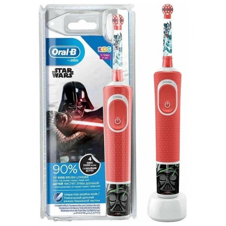 Зубная щетка детская Braun Oral-B Vitality D1004132K Kids Star Wars Красный Frozen Голубой MIX NEW 2530₽