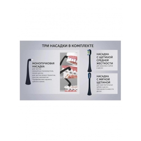 Электрическая зубная щетка PETB 0701 TC Графитовый - фото 11