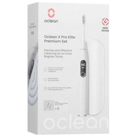 Электрическая зубная щетка Oclean X Pro Elite (Серый) - фото 13