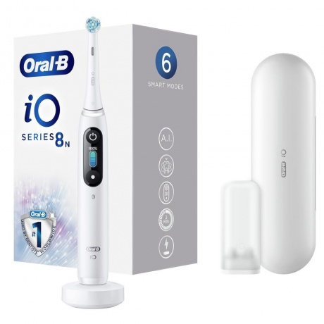 Электрическая зубная щетка Oral-B iO Series 8N White Alabaster iOM82I11BD 23810₽