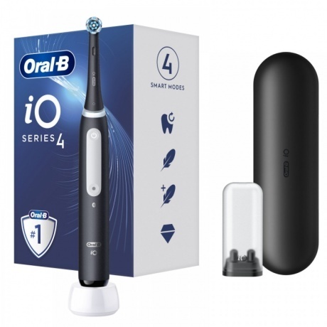 Зубная щетка Braun Oral-B iO Series 4 / IOG4.1B6.2DK Matt Black ...