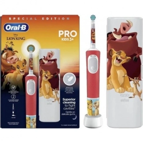 Зубная щетка Braun Oral-B Vitality Pro D103 Kids Lion King (Крас...