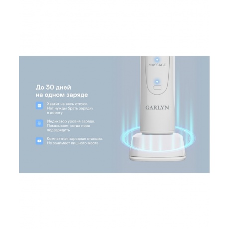 Щетка зубная электрическая GARLYN Smile Activecare white - фото 10