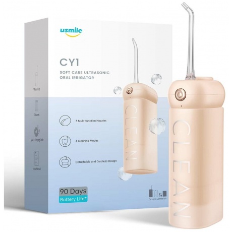 Ирригатор полости рта Usmile CY1 (розовый) - фото 2