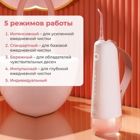 Ирригатор Oclean W10 с 2 насадками (Зеленый) - фото 14