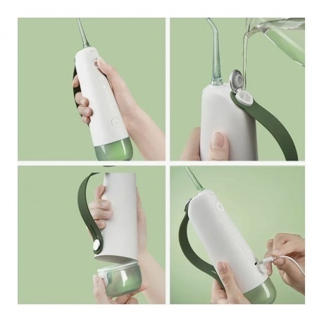 Ирригатор Oclean W10 с 2 насадками (Зеленый) - фото 15