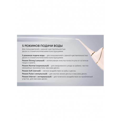 Ирригатор PWF 0201 Розовый - фото 10