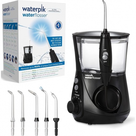 Ирригатор Waterpik WF-662 7насад. черный - фото 4