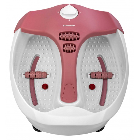 Гидромассажная ванночка для ног Starwind SFM5570 80Вт белый/розовый - фото 4