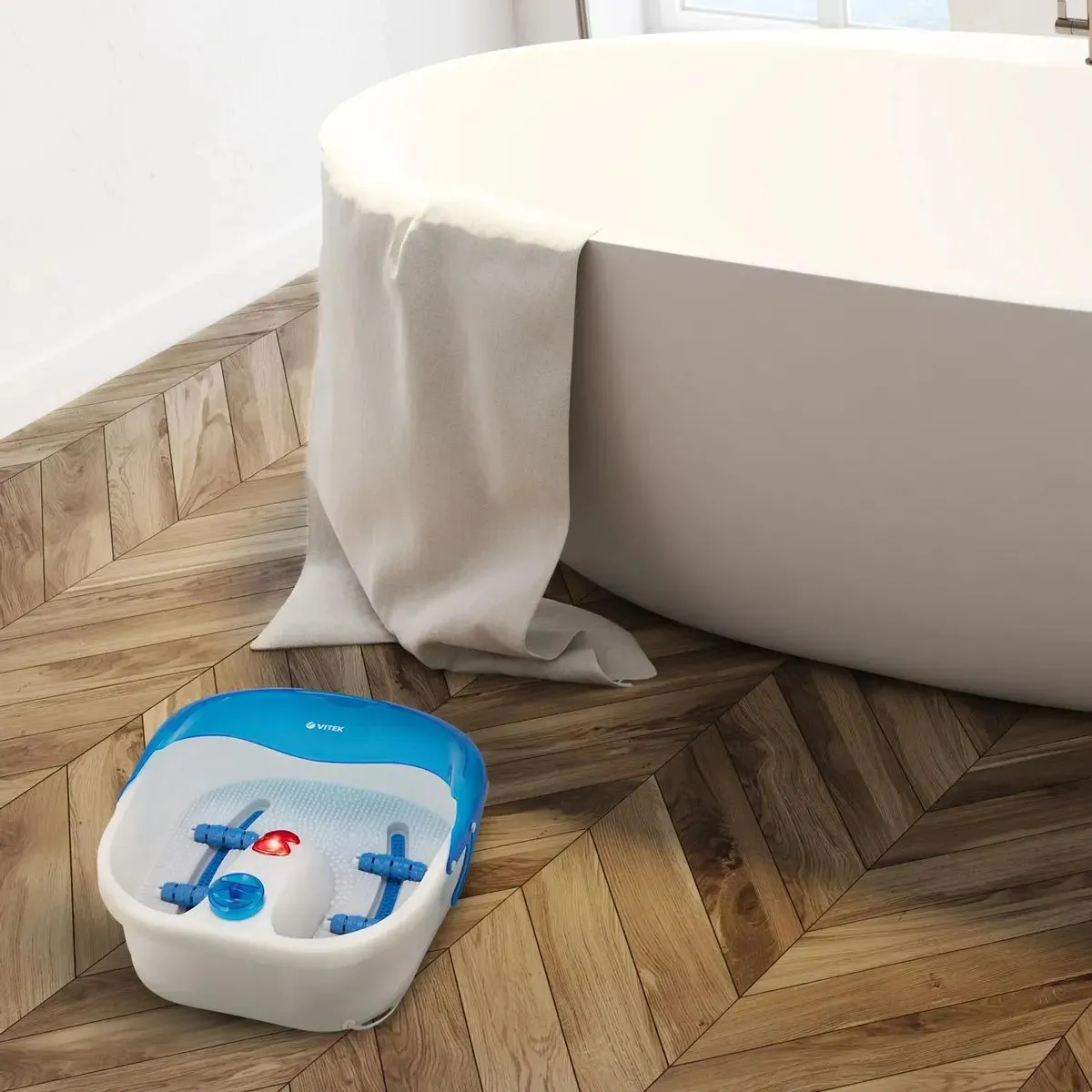 Гидромассажная ванночка Vitek VT-1798 белый/синий - фото 6