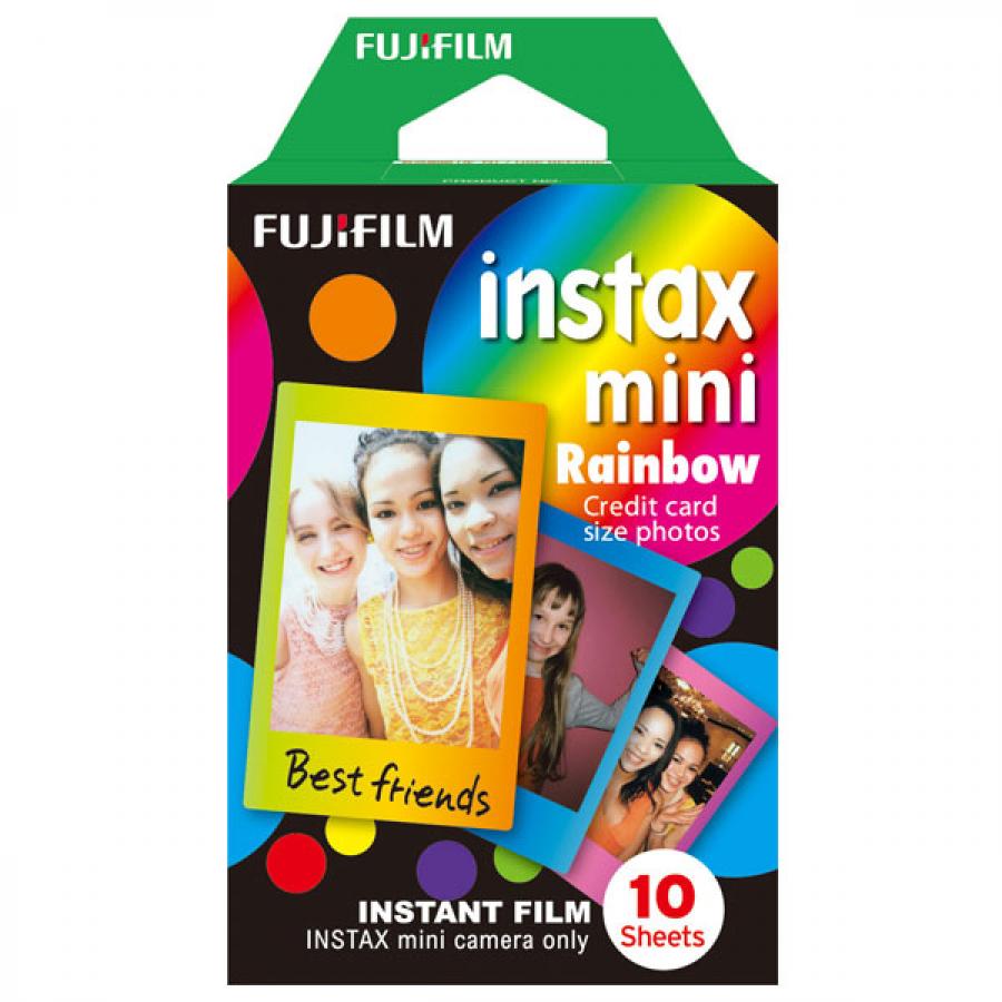 Картридж FUJIFILM Colorfilm Instax MINI Rainbow кассета 10л. (8.6x5.4см) фотоплёнка fujifilm colorfilm instax mini blue marble
