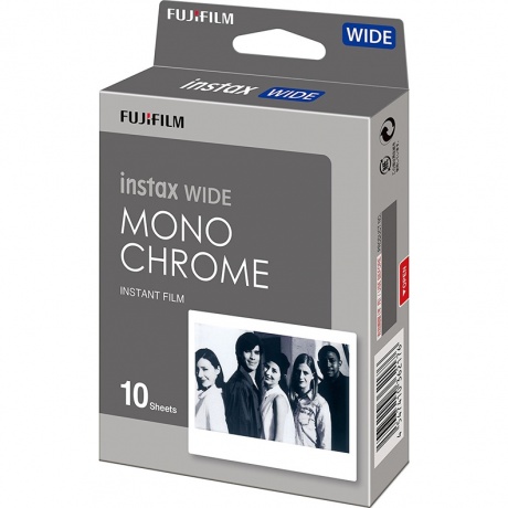 Картридж для камеры Fujifilm Instax Wide Monochrome  (10 снимков) - фото 1