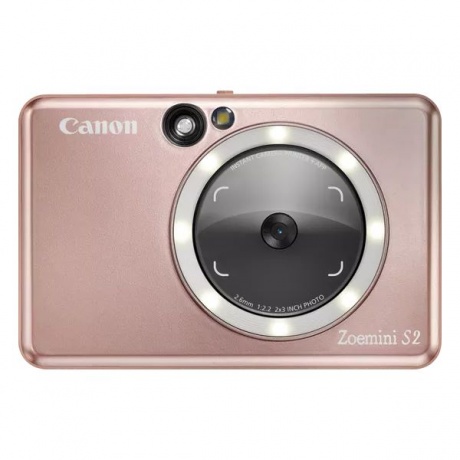 Фотокамера и принтер моментальной печати Canon Zoemini S2 Rose Gold - фото 1