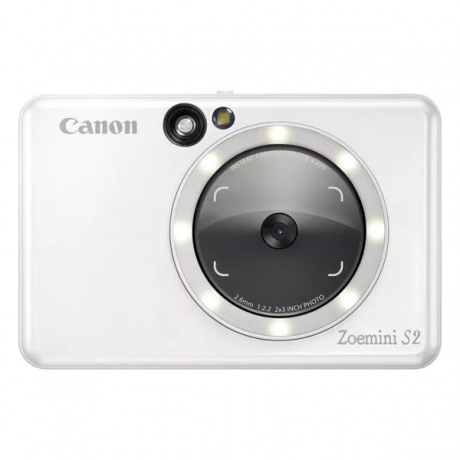 Фотокамера и принтер моментальной печати Canon Zoemini S2 White - фото 1