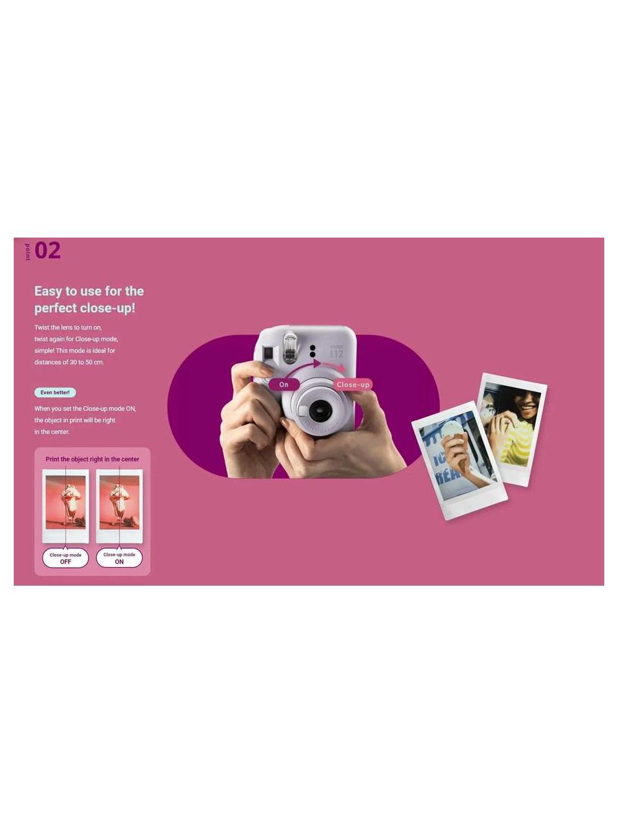 Моментальная фотокамера Fujifilm Instax Mini 12 Purple - фото 12