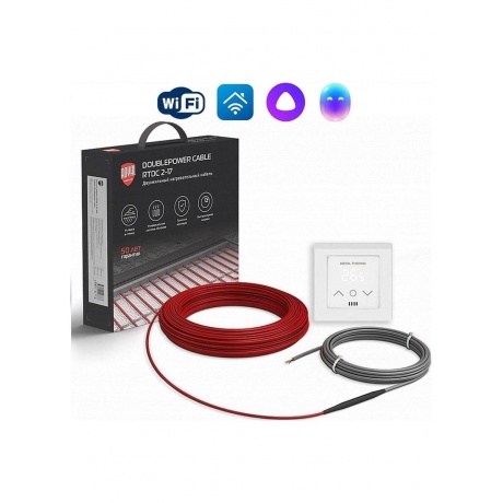 Кабель нагревательный Royal Thermo RTDC 2-17-100 с терморегулятором RTS-16 10602₽