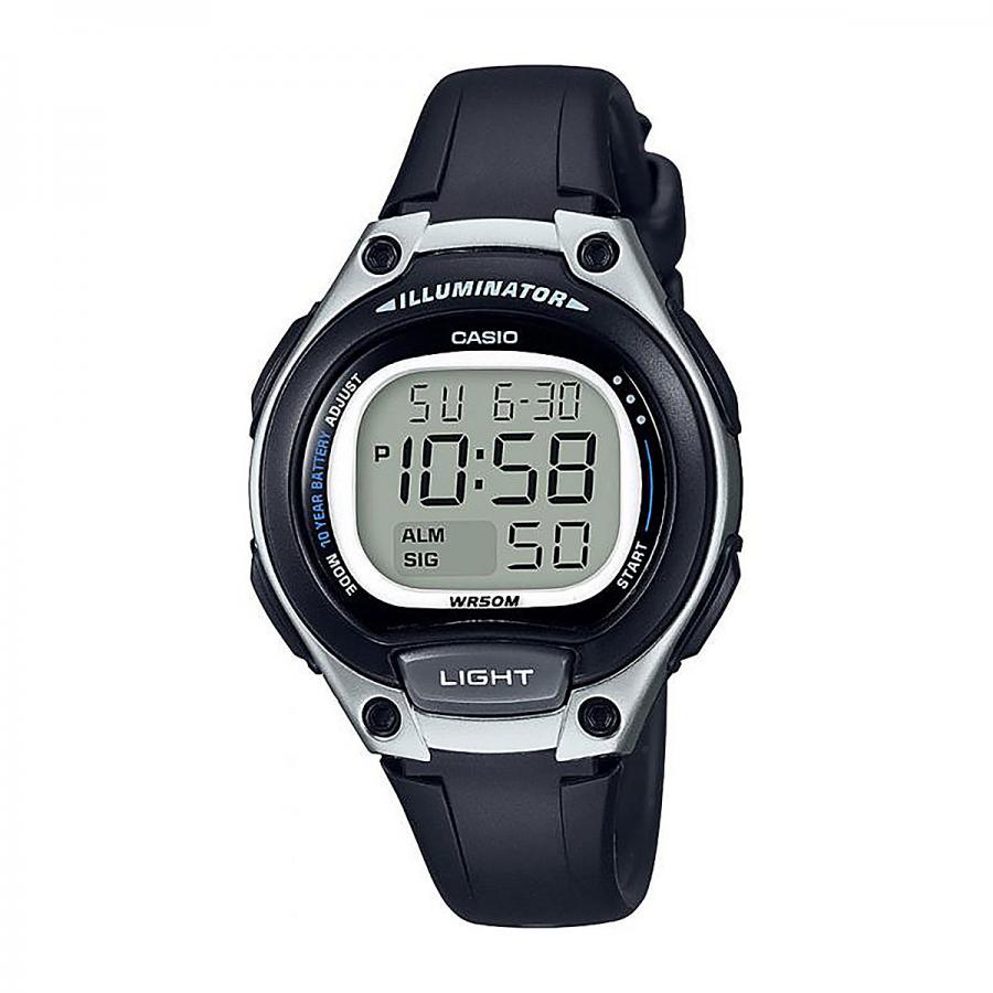 Наручные часы Casio Digital LW-203-1A, цвет серебро/черный