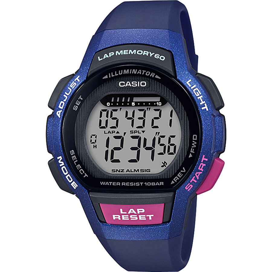 Наручные часы Casio LWS-1000H-2AVEF, цвет комбинированный - фото 1