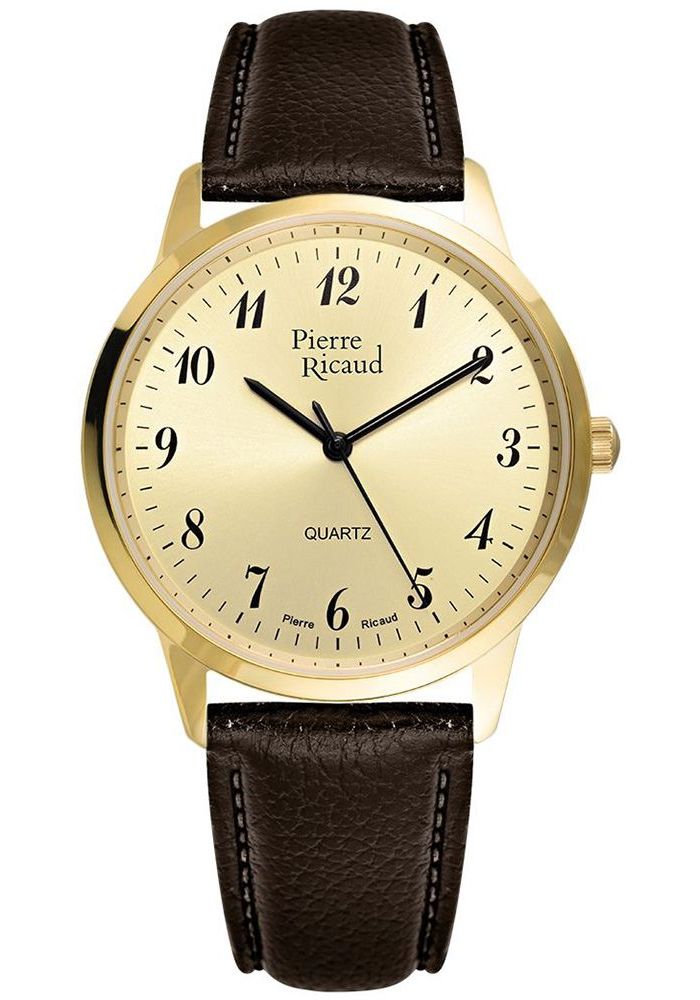 Наручные часы Pierre Ricaud P91090.1B21Q2 мужские автоматические механические наручные часы с календарем и кожаным ремешком