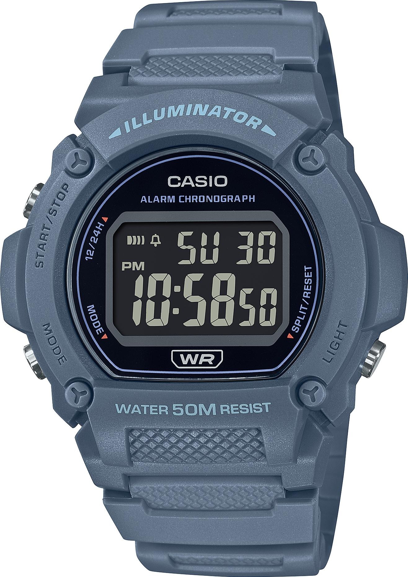 Наручные часы Casio W-219HC-2B наручные часы casio w 219h 2a2vef