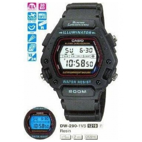 Наручные часы Casio DW-290-1V - фото 5