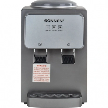 Кулер для воды настольный Sonnen TSE-02GP, нагрев/электронное ох...