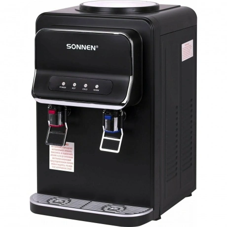 Кулер для воды настольный Sonnen TSE-02WB, нагрев/электронное ох...
