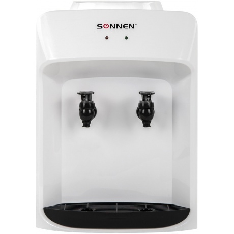 

Кулер водораздатчик БЕЗ НАГРЕВА И ОХЛАЖДЕНИЯ, SONNEN TS-01WT, настольный, 2 крана, белый, 455411