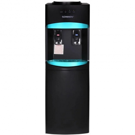 Кулер для воды SONNEN FSC-02W TURBO напольный, ТУРБОНАГРЕВ/ОХЛАЖ...