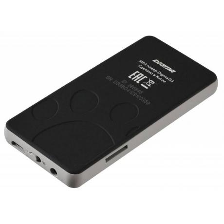 Цифровой плеер Digma S3 - 4Gb Black-Grey - фото 3