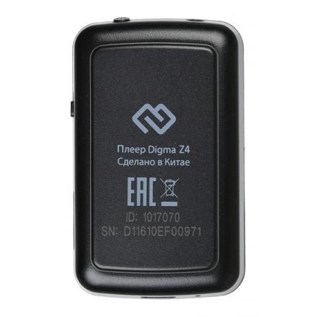 Цифровой плеер Digma Z4 16GB Black - фото 3