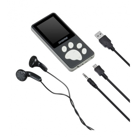 Цифровой плеер Digma S4 8Gb Black-Grey - фото 6